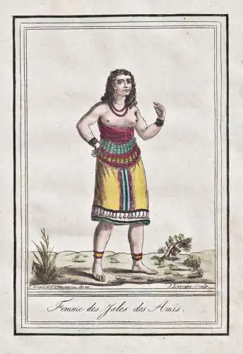 Femme des Isles des Amis - Tonga Freundschaftsinsel Pacific Tracht Trachten costume