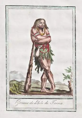 Homme de l'Isle de Tanna - Tanna Vanuatu island South Pacific Ocean Südpazifik / Tracht Trachten costume