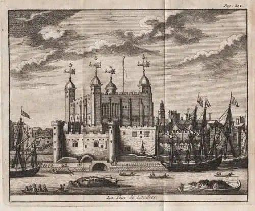La Tour de Londres - Tower of London River Thames prison Ansicht view