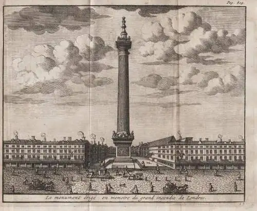 Le Monument erige en memoire du grand incendie de Londres - London Monument to the Great Fire of 1666 Ansicht