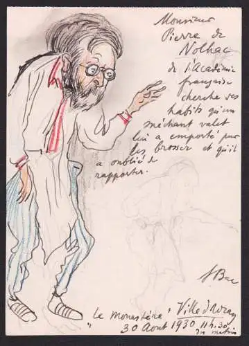 Monsieur Pierre de Nolhac de l'Academie francaise... - Pierre de Nolhac (1859-1936) French author writer poet