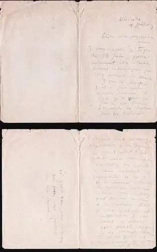 Eigenhändiger Brief mit Unterschrift von 4. Juli 1919 / Autograph letter with signature