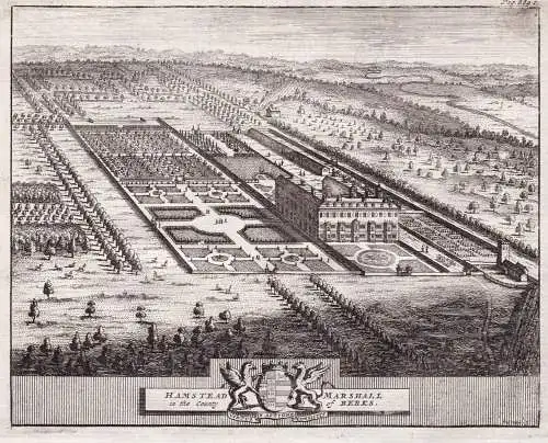 Hamstead Marshall in the County of Berks. - Hamstead Marshall West Berkshire Newbury Castle Manor Ansicht view