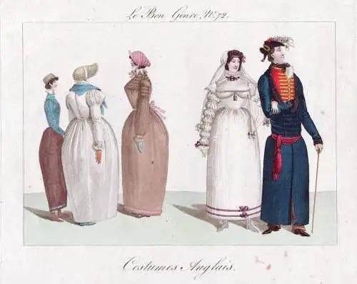 Costumes Anglais / Le Bon Genre, N. 72 - English costumes Trachten Mode Fashion / Great Britain Großbritannie