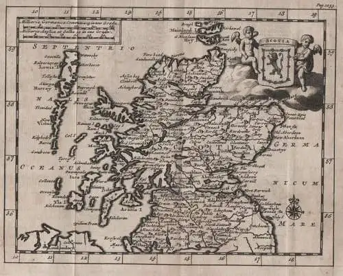 Scotia. - Scotland Schottland Ecosse map Karte