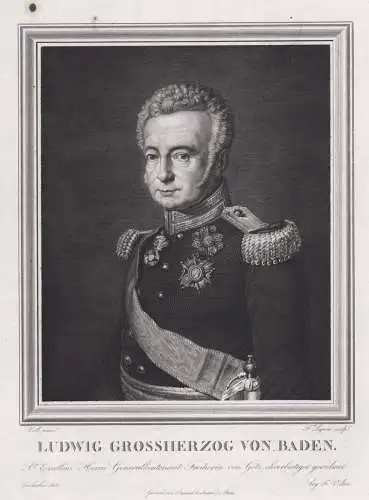 Ludwig Grossherzog von Baden - Ludwig I von Baden (1763-1830) Großherzog Karlsruhe Portrait