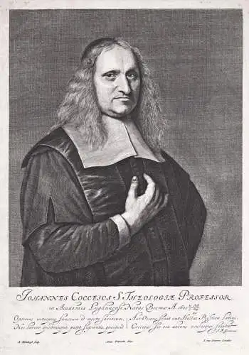 Iohannes Cocceius S. Theologiae Professor - Johannes Coccejus (1603-1669) Lutherischer Theologe Francker Leide