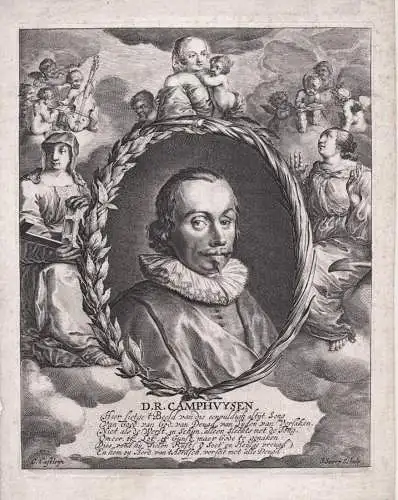 D. R. Camphuysen - Dirk Raphaelszoon Camphuysen  (1586-1627) Dutch poet painter Portrait