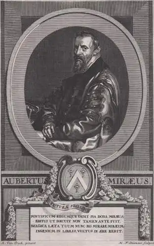 Aubertus Miraeus - Aubertus Miraeus (1573-1640) Le Mire humanist Philologe historian Portrait