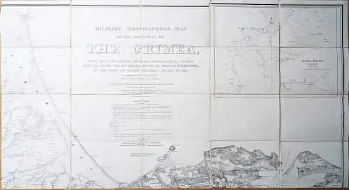 Military Topographical map of the Peninsula of The Crimea - Crimea Krim Peninsula / Ukraine