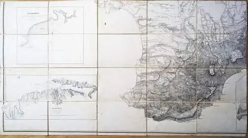 Military Topographical map of the Peninsula of The Crimea - Crimea Krim Peninsula / Ukraine