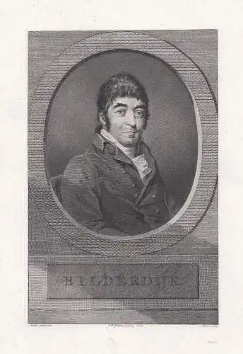 Bilderdijk. -- Willem Bilderdijk (1756-1831) Dutch poet Amsterdam Haarlem Leiden Hamburg London Portrait