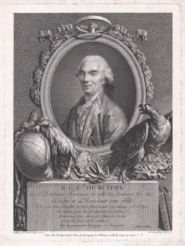 G. L. C.te de Buffon - Georges-Louis Leclerc Buffon (1707-1788) French naturalist mathematician cosmologist Na