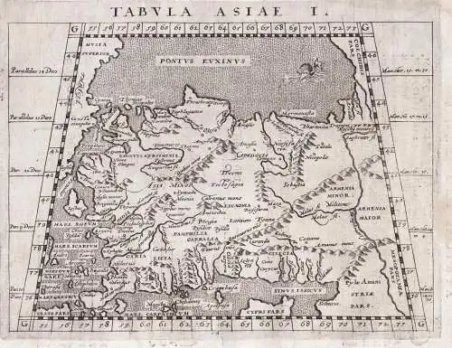 Tabula Asiae I. - Asia Asien Asie / Ottoman Empire Osmanisches Reich Turkey Türkei Türkiye / Black Sea Schwa