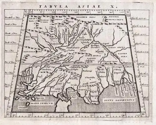 Tabula Asiae X. - India Indien Asia Asien Asie / Antike antiquity / Ptolemeu Ptolomäus Ptolemy