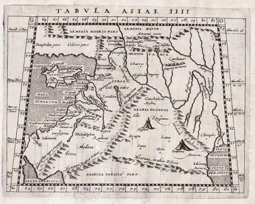 Tabula Asiae IIII. - Cyprus Syria Lebanon Turkey Jordan Arabia Israel Palestine Zypern Syrien Türkei Jordanie