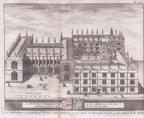 La Biblioteque Bodleienne & les Auditoires des Arts... - Bodleian Library Oxford University England