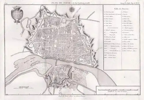 Plan de Pavie- Pavia Lombardia Italia Italy Italien