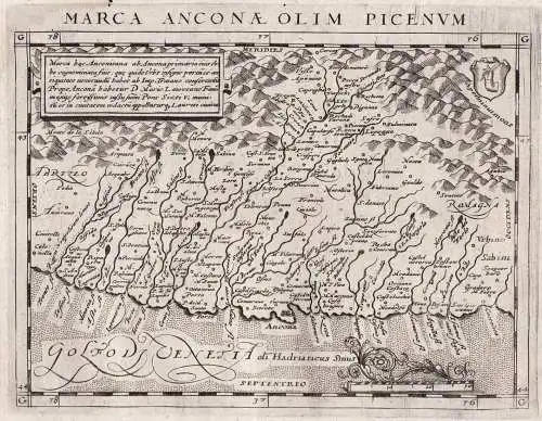 Marca Anconae olim Picenum - Marche Ancona / Italia Italy Italien