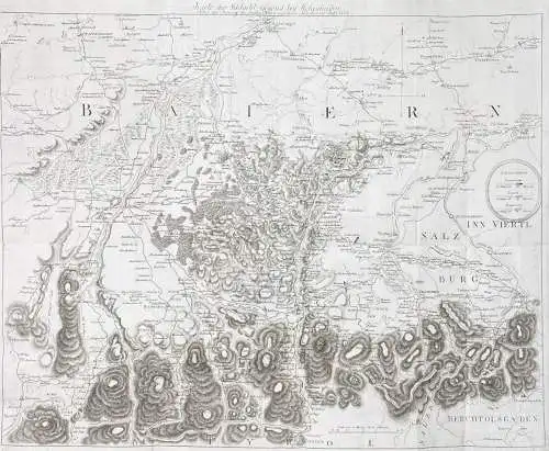 Karte der Schlacht-Gegend bey Hohenlinden nebst der Stellung der beiden Heere und ihren Märchen im Jahr 1800