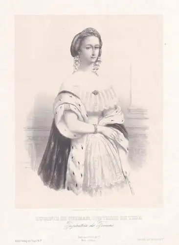 Eugenie de Guzman, Comtesse de Teba - Eugenie de Montijo (1826-1920) Countess of Teba Marquise of Ardales Empr