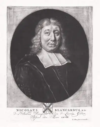 Nicolaus Blancardus - Nikolaes Blankaart (1625-1703) Dutch author writer Leiden Francker Holland Nederland Pro