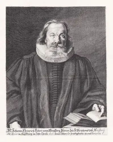 M. Johann Heinrich Faber von Weinsberg... - Johann Heinrich Faber (1592-1661) Weinsberg Augsburg Pfarrer Autor