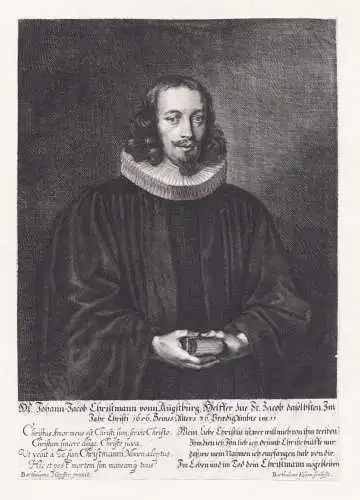 Johann-Jacob Christmann vonn Augstburg.... - Johann Jakob Christmann (1620-1669) Augsburg Pfarrer St. Jakob Po
