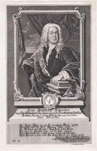 Herr Gottfried Schneider - Gottfried Schneider (1683-1742) Frankfurt am Main Portrait