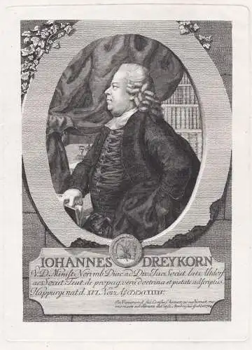 Iohannes Dreykorn - Johannes Dreykorn (1745-1799) Diakon bei St. Jakob Nürnberg Pfarrer Portrait