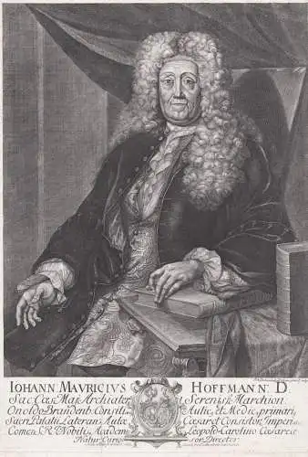 Iohann Mauricius Hoffmann - Johann Moritz Hofmann (1653-1727) Mediziner medicine physician Nürnberg Ansbach A