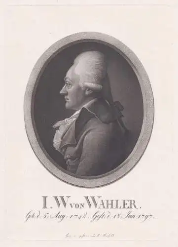 I. W. von Wahler - Johann Wolfgang von Wahler (1748-1797) Atzelsberg Marloffstein LK Erlangen-Höchstadt Portr