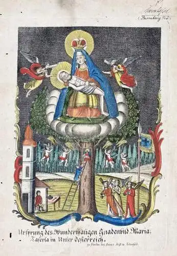 Ursprung des Wunderthätigen Gnadenbild Maria... - Maria Taferl Niederösterreich Wallfahrt Gnadenbild Wallfah