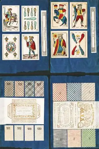 (Spanish playing cards) - Dealer's Catalogue leaves / Kartenspiel / Card game / naipes Spielkarten playing car