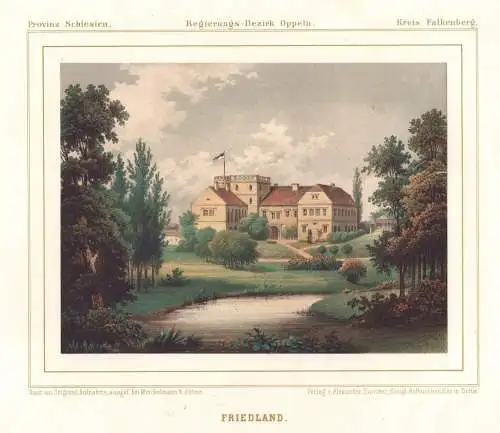 Friedland - Schloss Friedland Korfantow Schlesien Opole / Polska / Polen / Poland