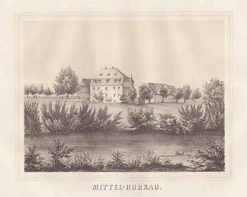 Mittel-Burkau - Rittergut Mittelburkau Burkau b. Bautzen Oberlausitz / Sachsen