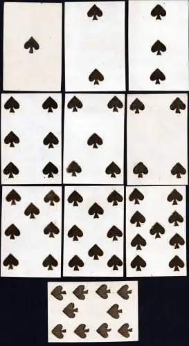 (18th century French card game) - cartes a jouer Spielkarten playing cards / Kartenspiel jeu alte Spiele antiq
