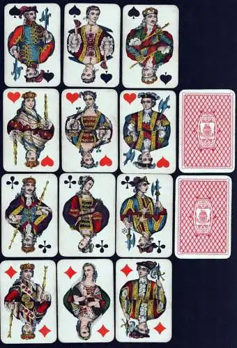 (German playing cards) - Spielkarten cartes a jouer / Kartenspiel jeu alte Spiele antique card games