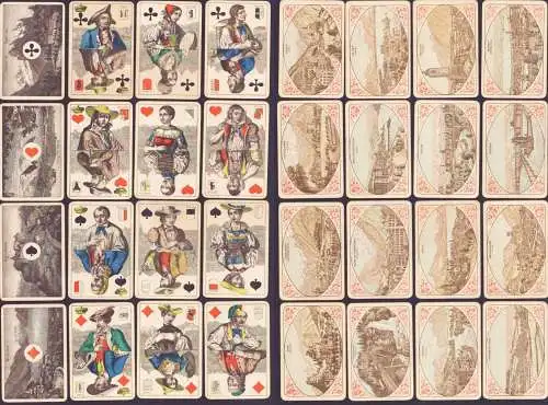 Veues & Costumes suisses - Schweizer Kostüme Swiss costumes / Schweiz Switzerland Suisse / playing cards Spie