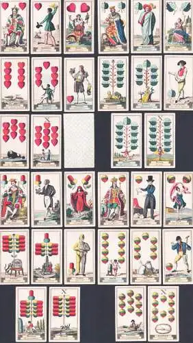 (Orakelkarten) - Spielkarten playing cards carte da gioco cartes à jouer / jeu card deck game / alte Spiele a