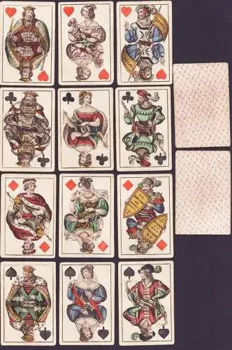 (Viennese playing cards / Wiener Spielkarten) - Kartenspiel / Card game / Spielkarten playing cards / carte da