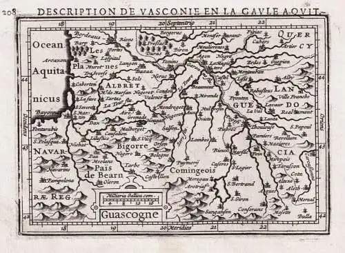 Guascogne - Gascogne map Karte carte