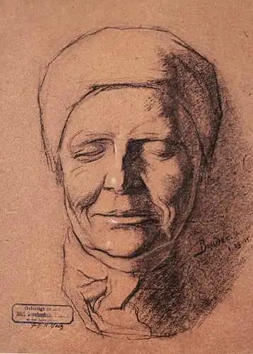 (Ältere Frau mit Kopftuch / Portrait of an older woman with head scarf)