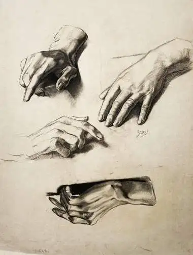 (Hände-Studien / Studies of human hands)