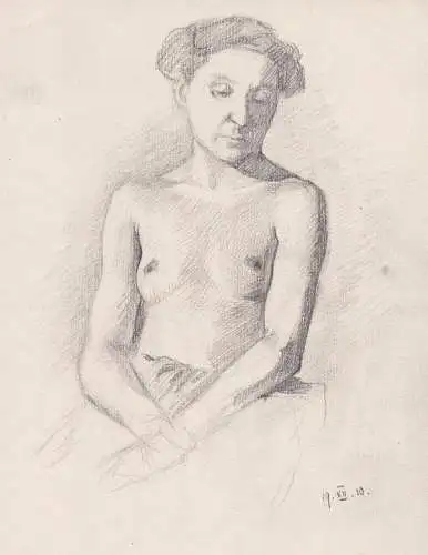 (Portrait einer Frau / Portrait of a woman) - Frauenakt Akt female nude nu