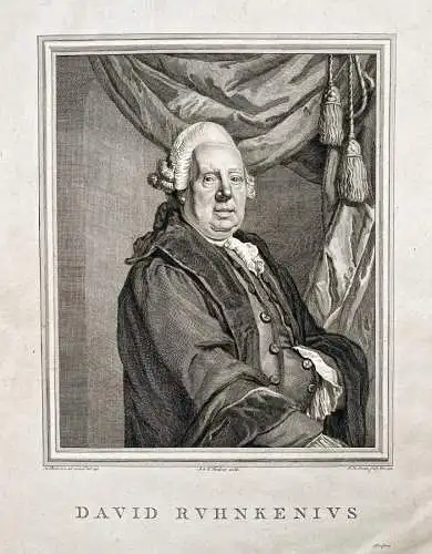 David Ruhnkenius - David Ruhnken (1723-1798) Bibliothekar der Universitätsbibliothek Leiden Portrait