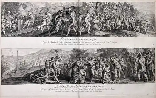 Prise de Carthagene par Scipion / La Famille de Coriolan a ses genouilae - Carthago Scipio Coriolanus