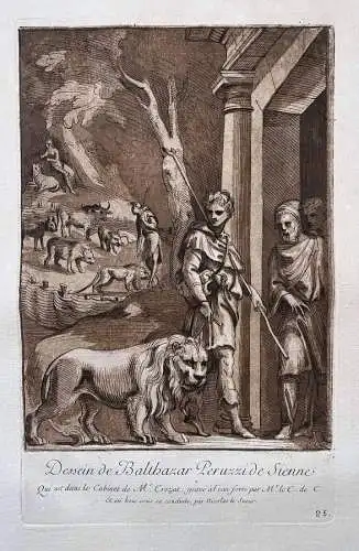 Dessein de Balthazar Peruzzi de Sienne - Löwe Lion