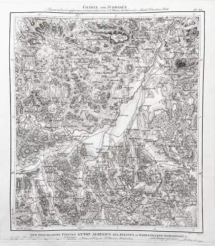 Charte von Schwaben. No. 32. - Sigmaringen Mengen Bad Saulgau Riedlingen Herbertingen Ertingen Bingen / Baden-