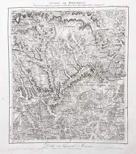 Charte von Wirtemberg. No. 31. - Tuttlingen Fridingen a. d. Donau Mühlheim Beuran Meßstetten Stetten am kalt